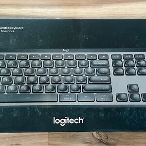 Logitech Wireless Illuminated Keyboard - Black